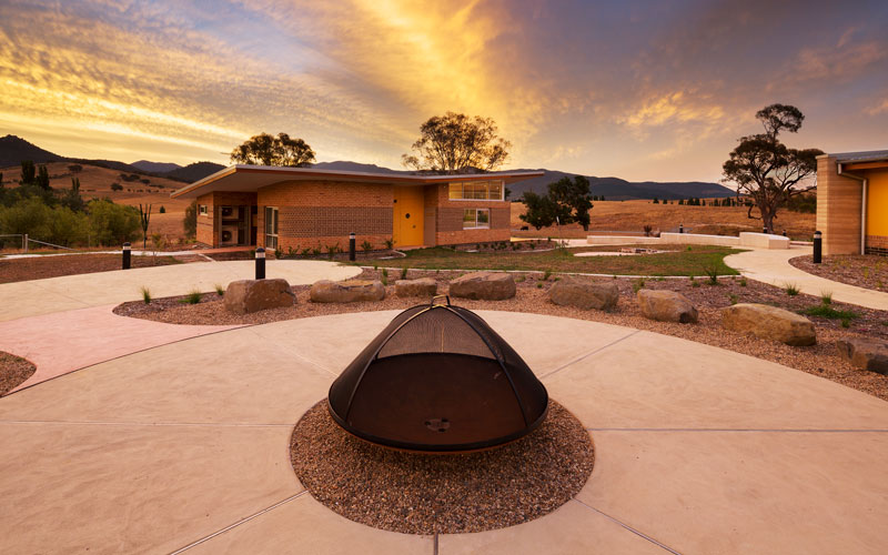 External photo of the bush healing building in canberra